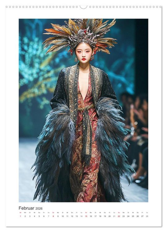 Produktbild: Asian High Fashion. Eleganz und Glamour auf dem Laufsteg (Wandkalender 2026 DIN A2 hoch), CALVENDO Monatskalender