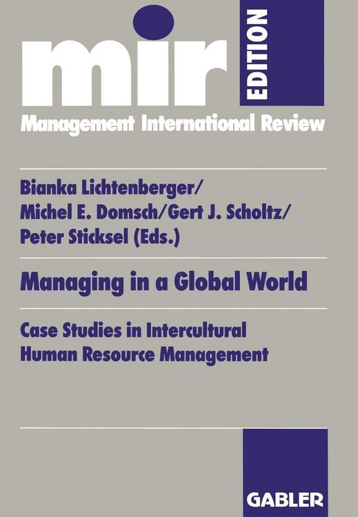 Produktbild: Managing in a Global World