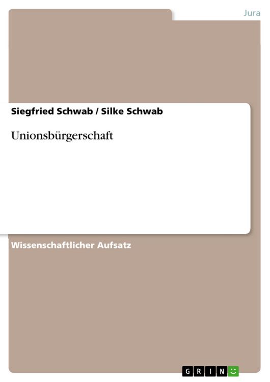 Produktbild: Unionsb&uuml;rgerschaft