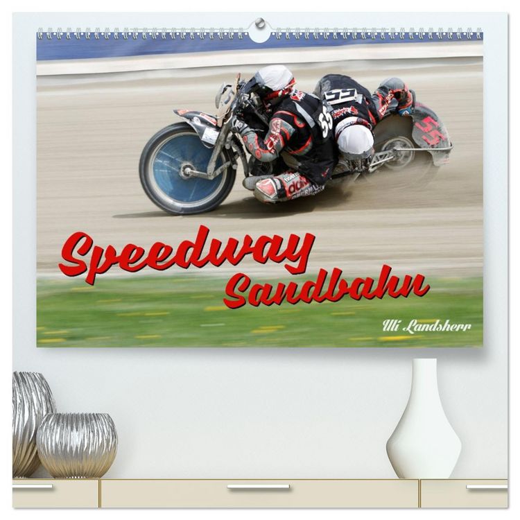 Produktbild: Speedway Sandbahn (hochwertiger Premium Wandkalender 2026 DIN A2 quer), Kunstdruck in Hochglanz