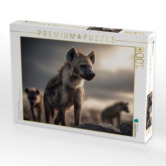 Produktbild: CALVENDO Puzzle Das Hy&auml;nenleben in bergiger Region | 1000 Teile Lege-Gr&ouml;&szlig;e 64x48cm Foto-Puzzle f&uuml;r gl&uuml;ckliche Stunden