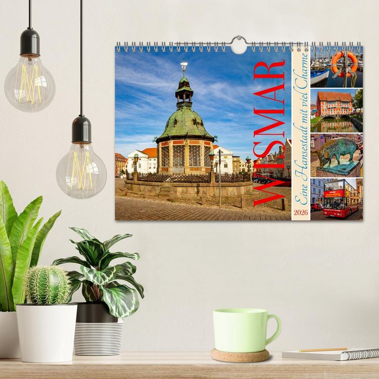 Produktbild: Wismar &ndash; Eine Hansestadt mit Charme (Wandkalender 2026 DIN A4 quer), CALVENDO Monatskalender
