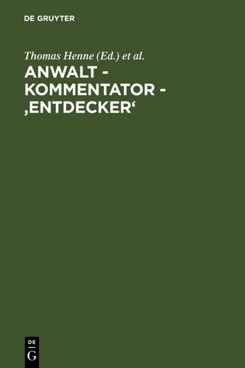 Produktbild: Anwalt - Kommentator - 'Entdecker'
