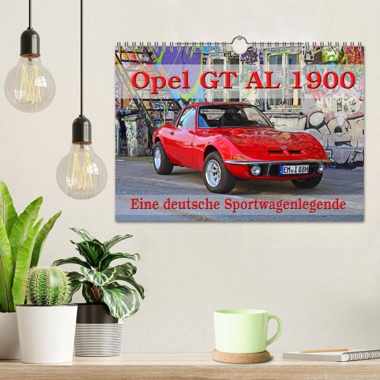 Produktbild: Opel GT 1900 AL Eine deutsche Sportwagenlegende (Wandkalender 2026 DIN A4 quer), CALVENDO Monatskalender