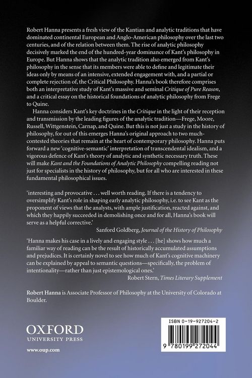 Produktbild: Kant and the Foundations of Analytic Philosophy