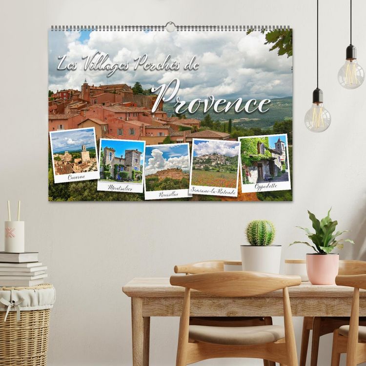 Produktbild: Les villages perch&eacute;s de Provence (Calendrier mural 2026 DIN A2 vertical), CALVENDO calendrier mensuel