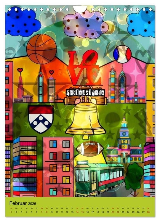 Produktbild: United States Pop Art von Nico Bielow (Wandkalender 2026 DIN A4 hoch), CALVENDO Monatskalender