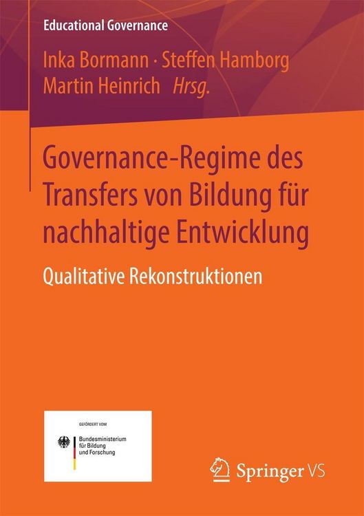 Produktbild: Governance-Regime des Transfers von Bildung f&uuml;r nachhaltige Entwicklung
