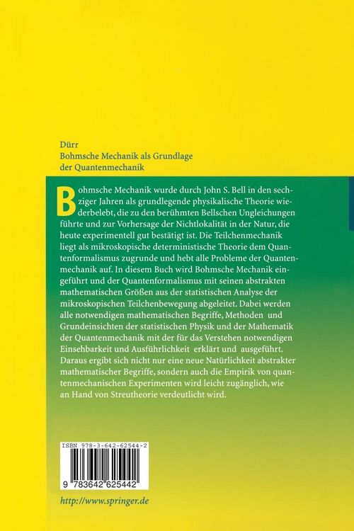 Produktbild: Bohmsche Mechanik als Grundlage der Quantenmechanik