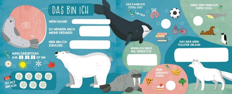 Produktbild: Mein Freundebuch &ndash; Mit &uuml;ber 100 Stickern f&uuml;r kleine Weltentdecker