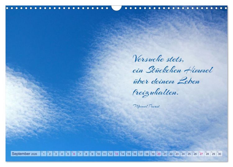 Produktbild: Die Wolken: "Schauspieler der L&uuml;fte" (Wandkalender 2026 DIN A3 quer), CALVENDO Monatskalender
