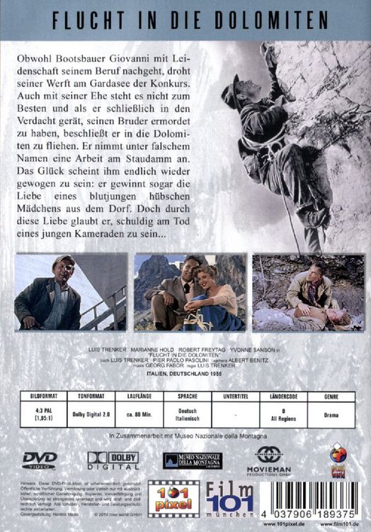 Produktbild: Flucht in die Dolomiten - Luis Trenker Edition