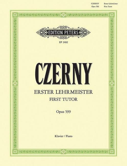 Produktbild: Czerny, C: First Tutor Op. 599 for Piano