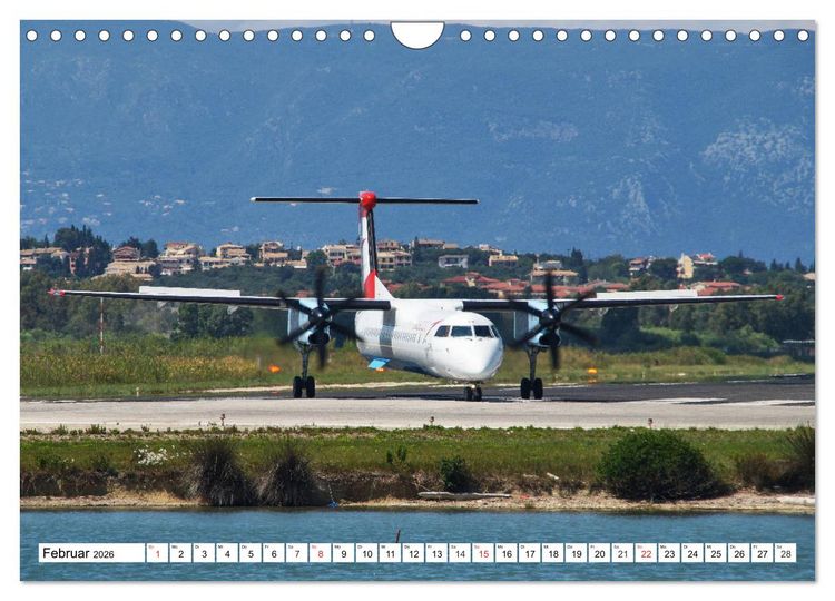 Produktbild: Flugzeuge auf Korfu (Wandkalender 2026 DIN A4 quer), CALVENDO Monatskalender