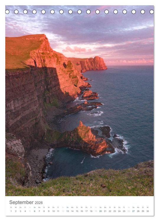 Produktbild: F&oslash;royar - Faroe Islands - F&auml;r&ouml;er Inseln (Tischkalender 2026 DIN A5 hoch), CALVENDO Monatskalender