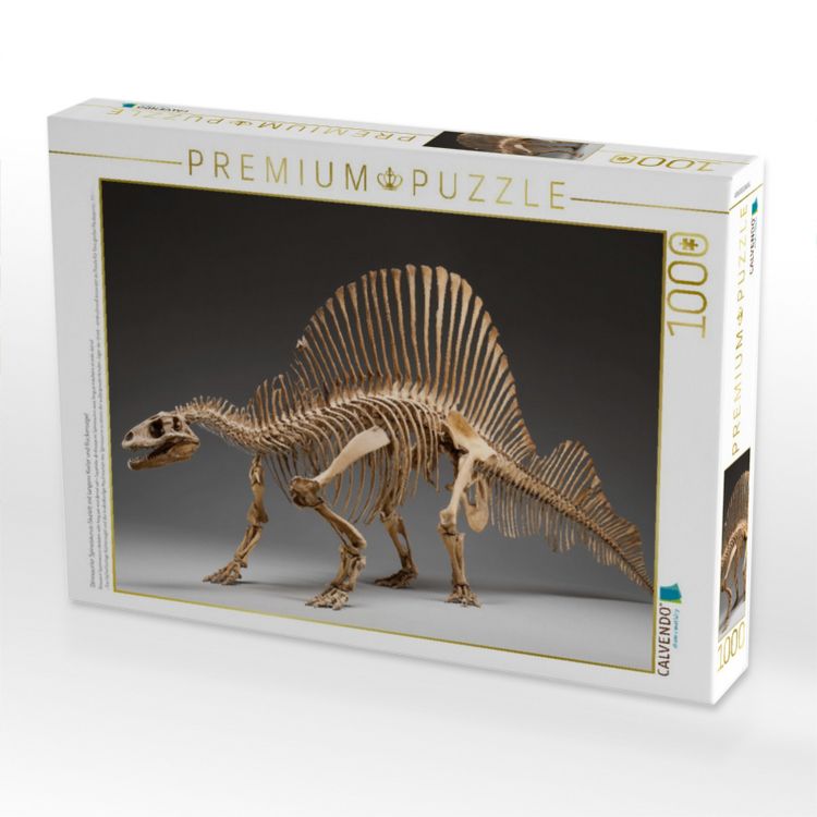 Produktbild: CALVENDO Puzzle Dinosaurier Spinosaurus-Skelett mit langem Kiefer und R&uuml;ckensegel | 1000 Teile Lege-Gr&ouml;&szlig;e 64x48cm Foto-Puzzle f&uuml;r gl&uuml;ckliche Stunden