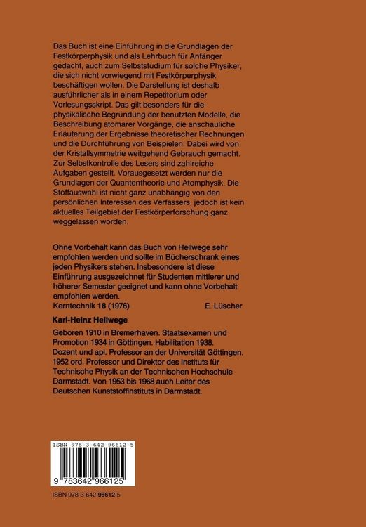 Produktbild: Einf&uuml;hrung in die Festk&ouml;rperphysik
