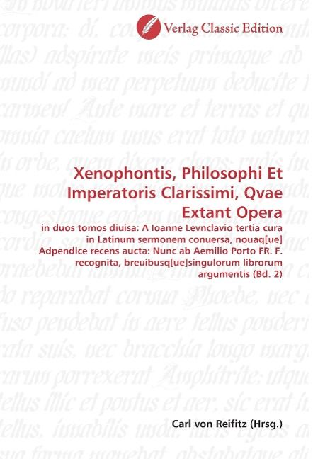 Produktbild: Xenophontis, Philosophi Et Imperatoris Clarissimi, Qvae Exta