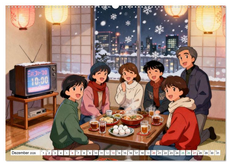 Produktbild: Zeitreise nach Tokio (Wandkalender 2026 DIN A2 quer), CALVENDO Monatskalender