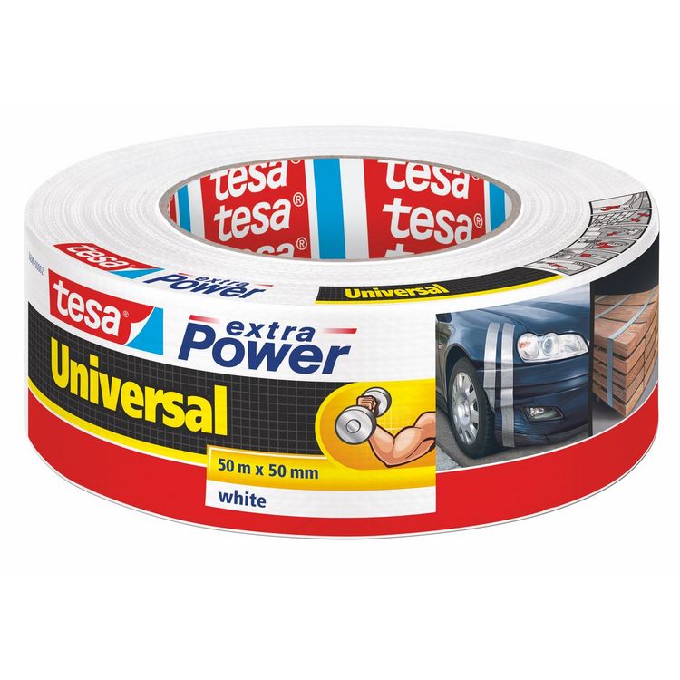 Produktbild: TESA&reg; Gewebeband extra Power Universal, weiss