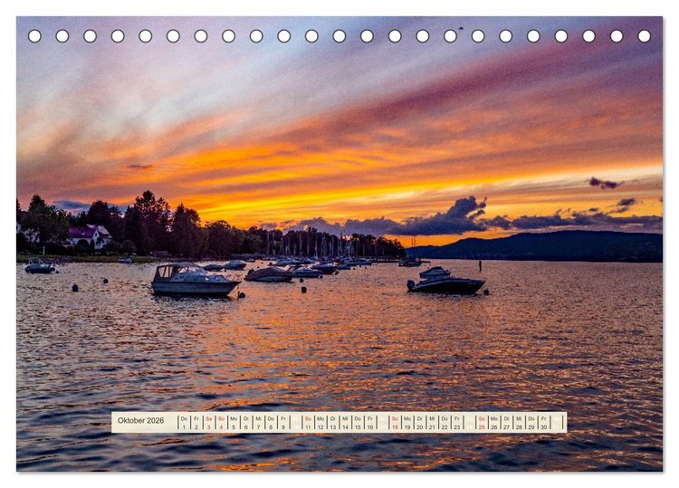 Produktbild: Rund um den Bodensee (Tischkalender 2026 DIN A5 quer), CALVENDO Monatskalender
