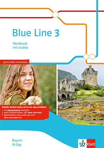 Produktbild: Blue Line 3 M-Zug. Workbook mit Audio-CD Klasse 7. Ausgabe Bayern