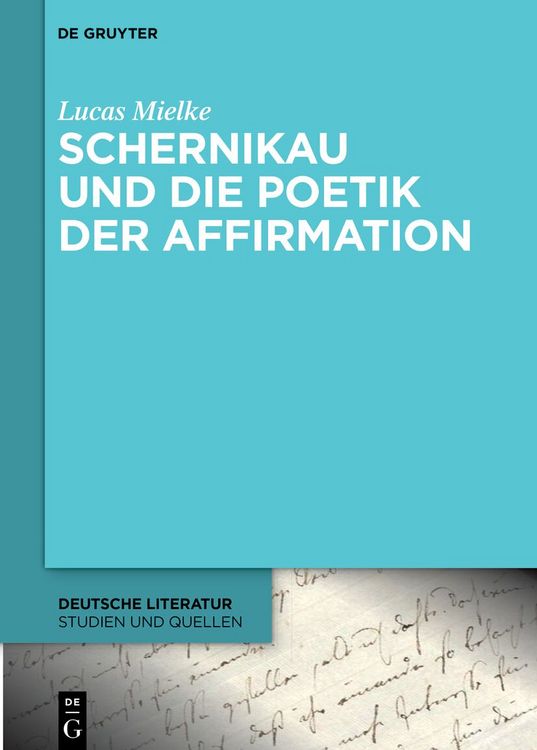 Produktbild: Schernikau und die Poetik der Affirmation