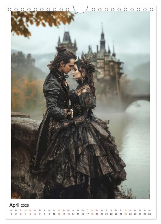 Produktbild: Gothic coole Momente (Wandkalender 2026 DIN A4 hoch), CALVENDO Monatskalender
