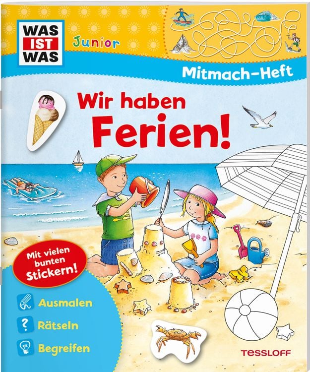 Bild vom Artikel WAS IST WAS Junior Mitmach-Heft Wir haben Ferien! vom Autor Tatjana Marti