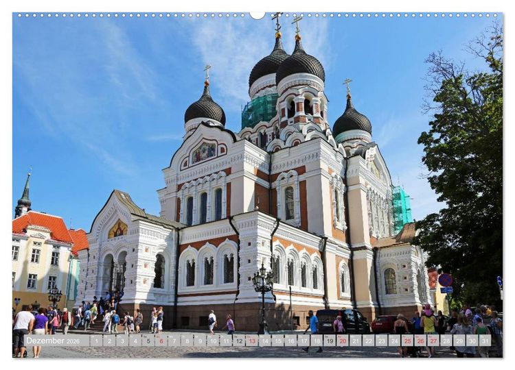 Produktbild: Die Altstadt von Tallinn (Wandkalender 2026 DIN A2 quer), CALVENDO Monatskalender