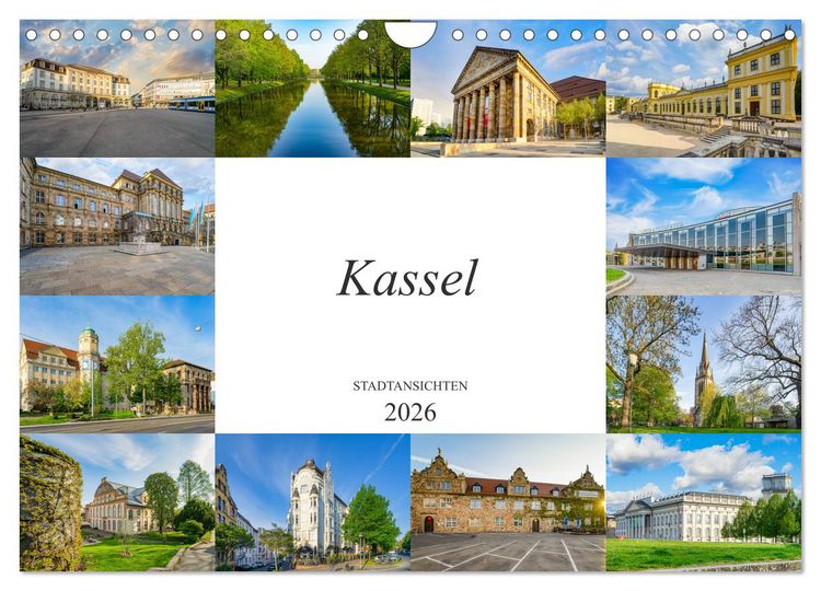 Produktbild: Kassel Stadtansichten (Wandkalender 2026 DIN A4 quer), CALVENDO Monatskalender