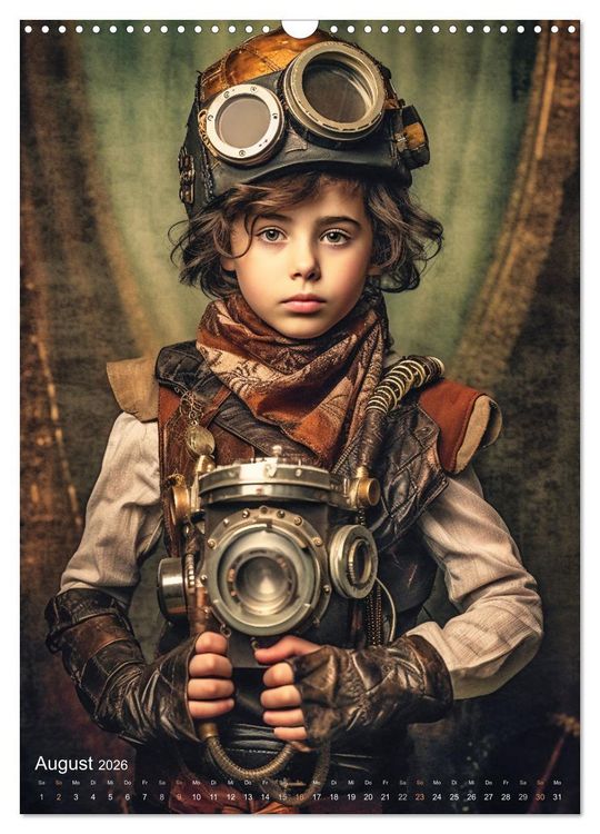 Produktbild: Steampunk Kinderwelt (Wandkalender 2026 DIN A3 hoch), CALVENDO Monatskalender