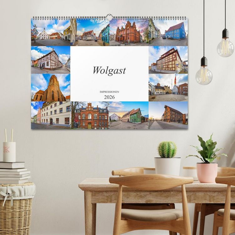 Produktbild: Wolgast Impressionen (Wandkalender 2026 DIN A2 quer), CALVENDO Monatskalender