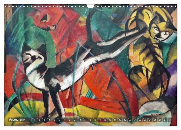 Produktbild: Expressionistische Tierwelten (Wandkalender 2027 DIN A3 quer), CALVENDO Monatskalender
