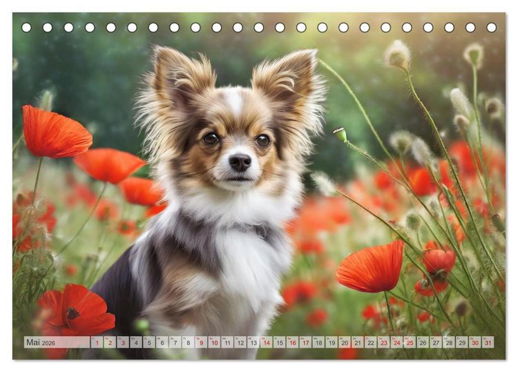 Produktbild: Chihuahuas - Kleine Hunde - gro&szlig;e Temperamentb&uuml;ndel (Tischkalender 2026 DIN A5 quer), CALVENDO Monatskalender