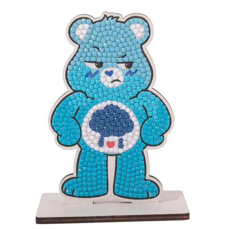 Produktbild: Craft Buddy CAFGR-32CBC060 - Crystal Art Buddies, Care Bears, Grumpy Bear, blau, Serie 6, Diamond Painting