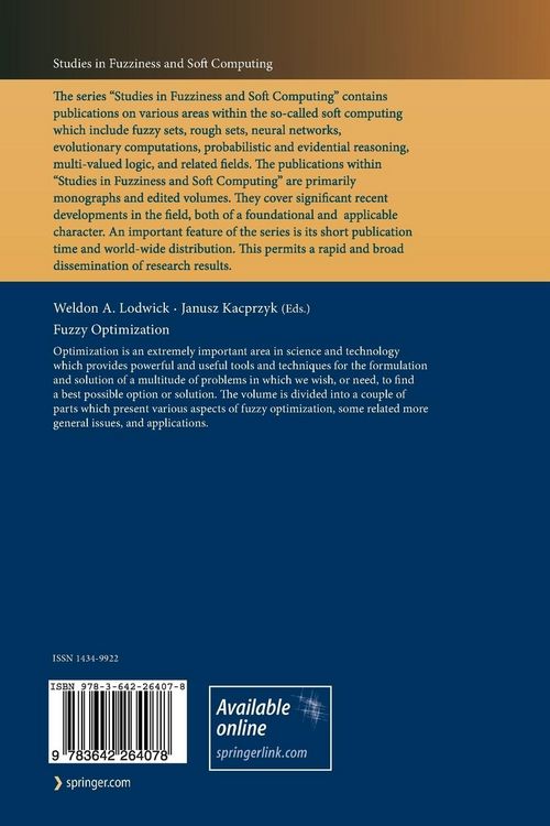 Produktbild: Fuzzy Optimization