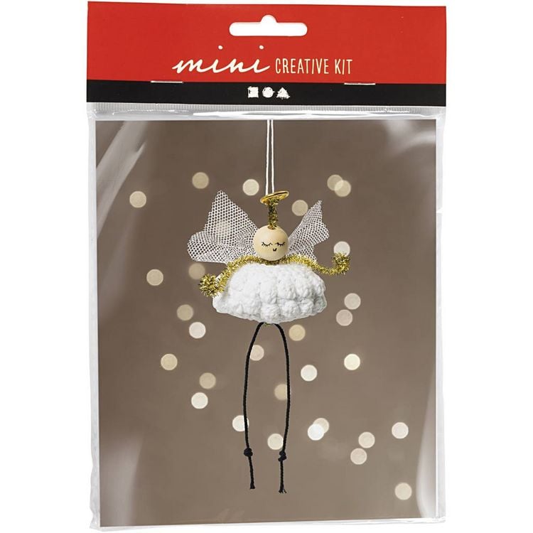 Produktbild: Creativ Company DIY Sets Stricken & H&auml;keln Mini Kreativ Set H&auml;keln, Weihnachten, Engel