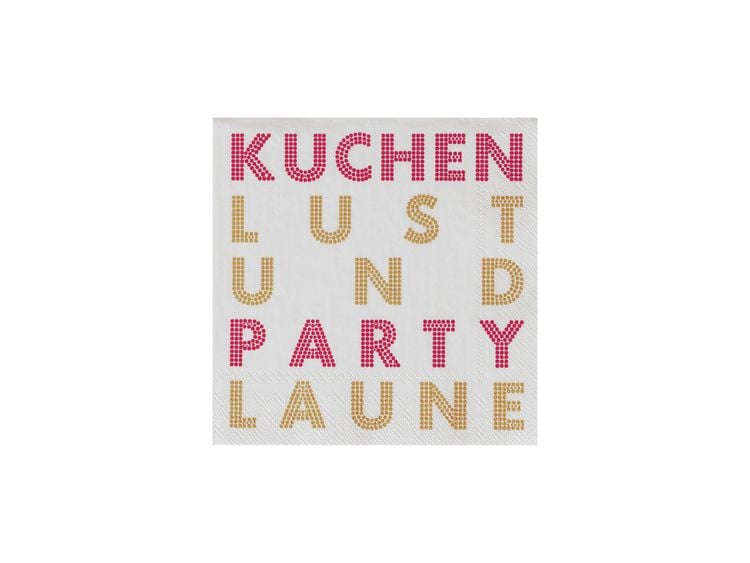 Produktbild: R&auml;der Cocktailserviette "Kuchenparty"