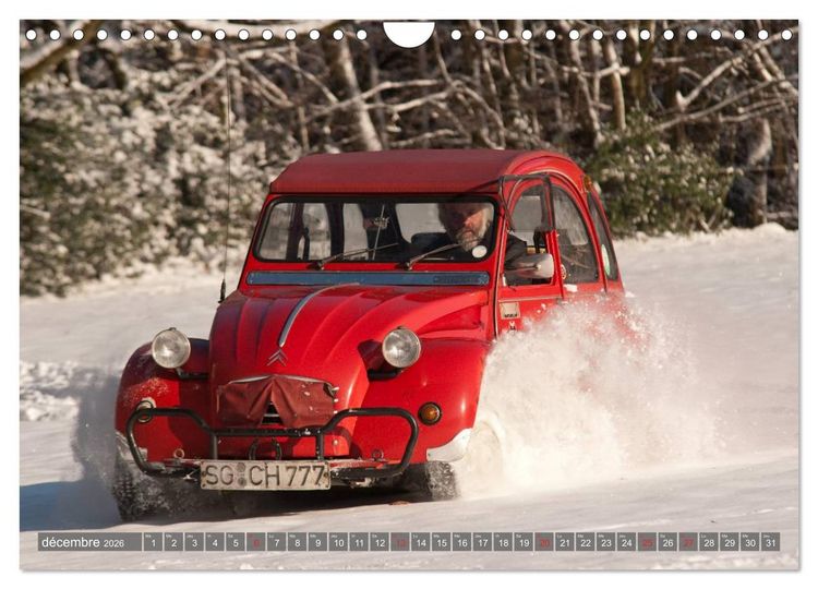 Produktbild: La deudeuche une voiture culte (Calendrier mural 2026 DIN A4 vertical), CALVENDO calendrier mensuel