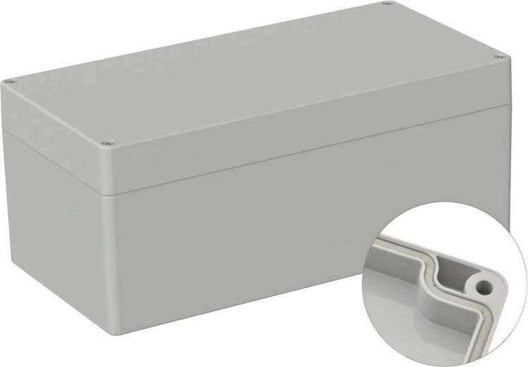 Produktbild: TRU COMPONENTS TC-9065556 Outdoor-Geh&auml;use 240.5 x 120 x 100.5 Polycarbonat Lichtgrau (RAL 7035) 1 St.