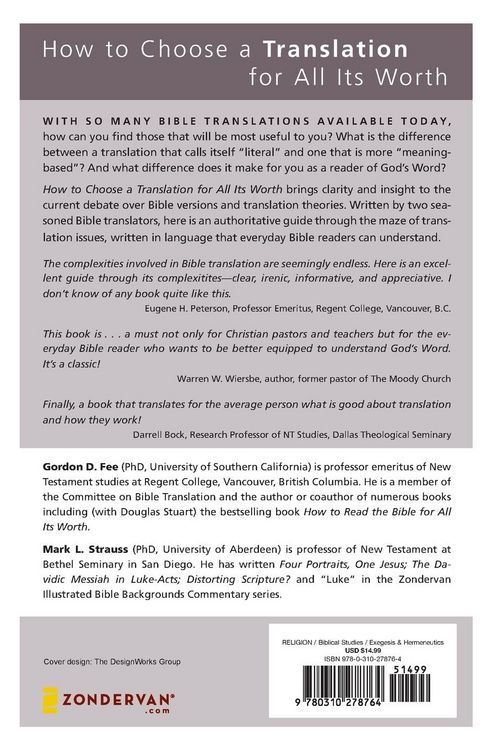 Produktbild: The How to Choose a Translation for All Its Worth