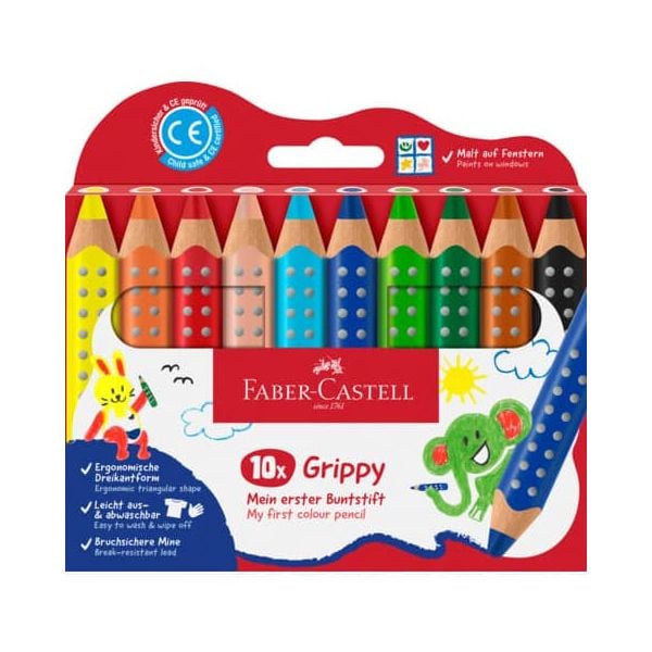 Produktbild: Faber-Castell Buntstifte Grippy 10er Set
