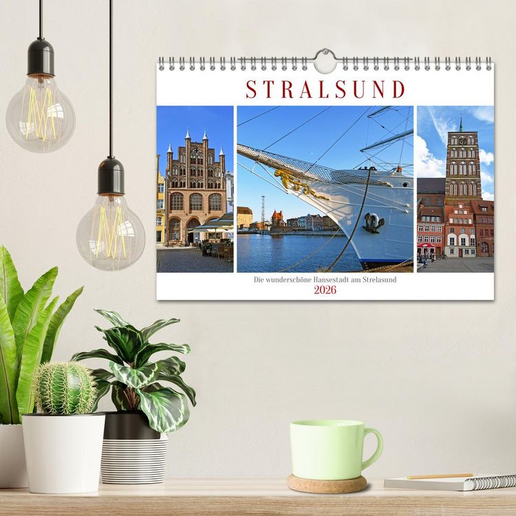 Produktbild: Stralsund, die wundersch&ouml;ne Hansestadt am Strelasund (Wandkalender 2026 DIN A4 quer), CALVENDO Monatskalender