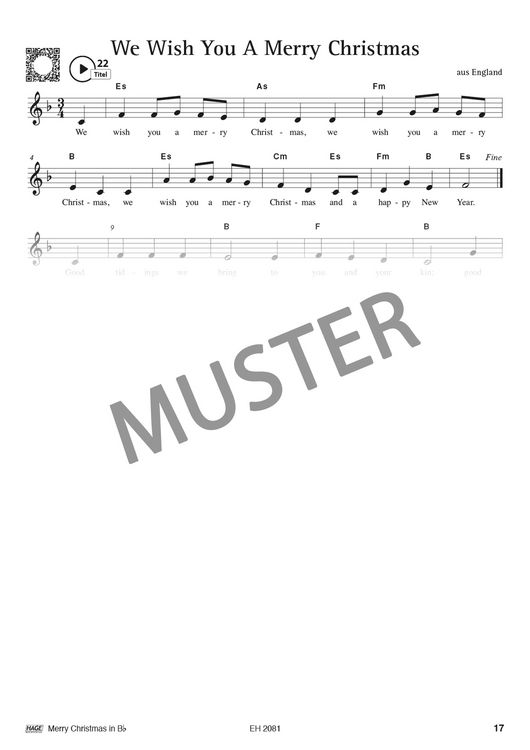 Produktbild: Merry Christmas f&uuml;r B-Instrumente