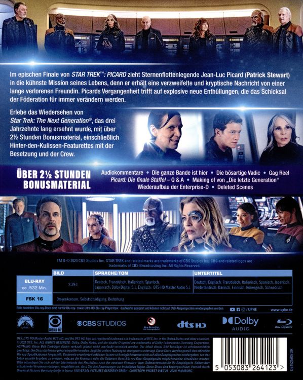 Produktbild: STAR TREK: Picard - Staffel 3 [3 BRs]