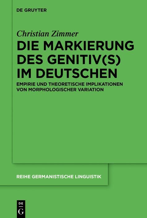 Produktbild: Die Markierung des Genitiv(s) im Deutschen