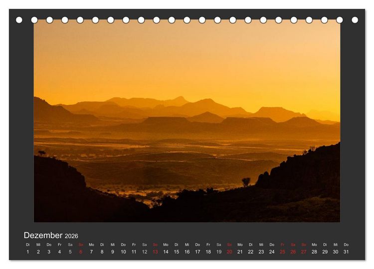 Produktbild: Facetten Namibias (Tischkalender 2026 DIN A5 quer), CALVENDO Monatskalender