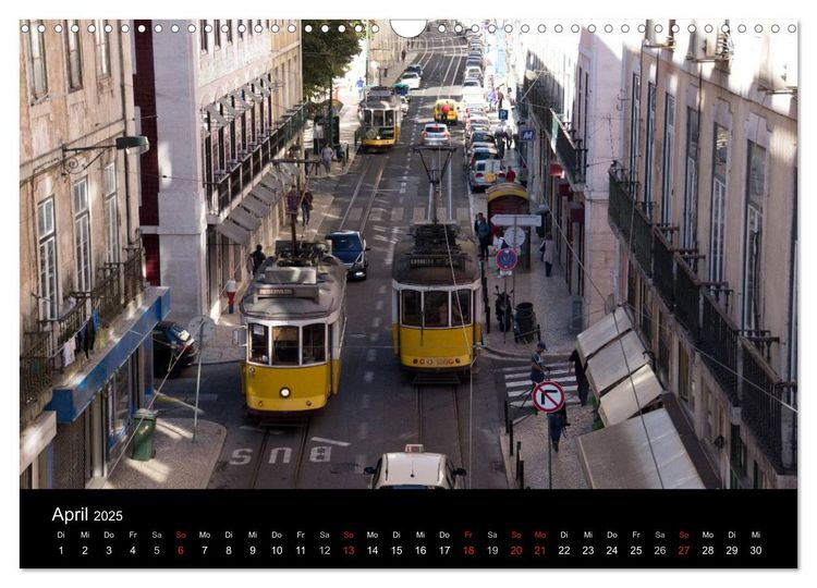 Produktbild: Mit der Tram durch Lissabon (Wandkalender 2025 DIN A3 quer), CALVENDO Monatskalender