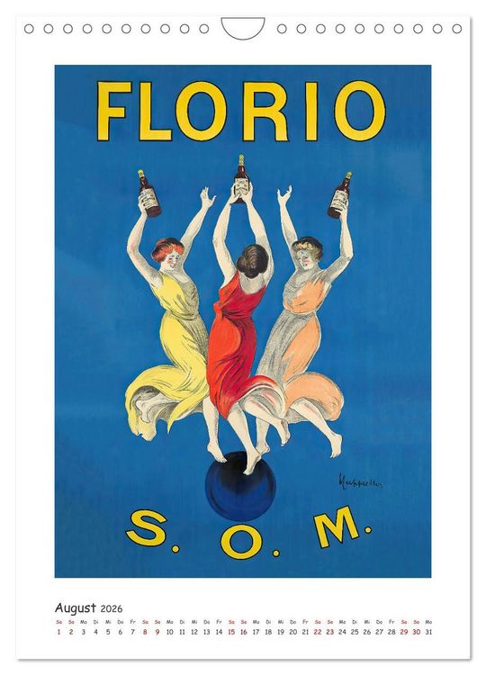 Produktbild: Leonetto Cappiello - Das goldene Zeitalter der Werbekunst (Wandkalender 2026 DIN A4 hoch), CALVENDO Monatskalender